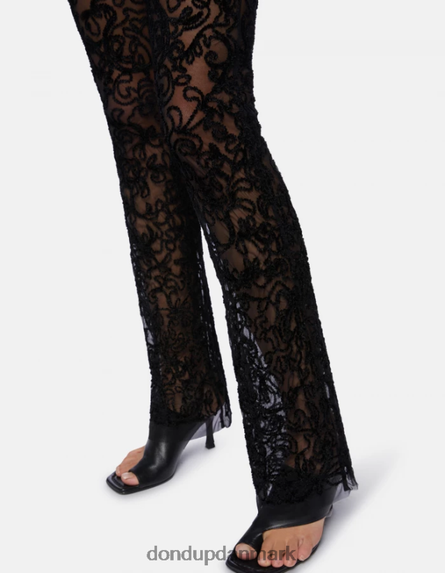 slim fit blondebukser Kvinder 0XD0D0239 sort DONDUP beklædning