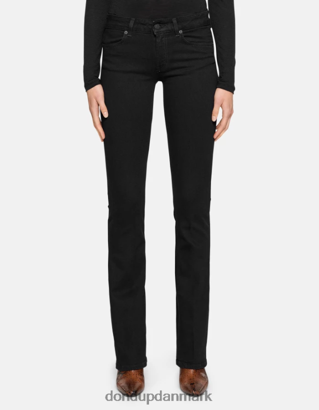 lola bootcut-jeans i stretch-denim Kvinder 0XD0D07 sort DONDUP beklædning