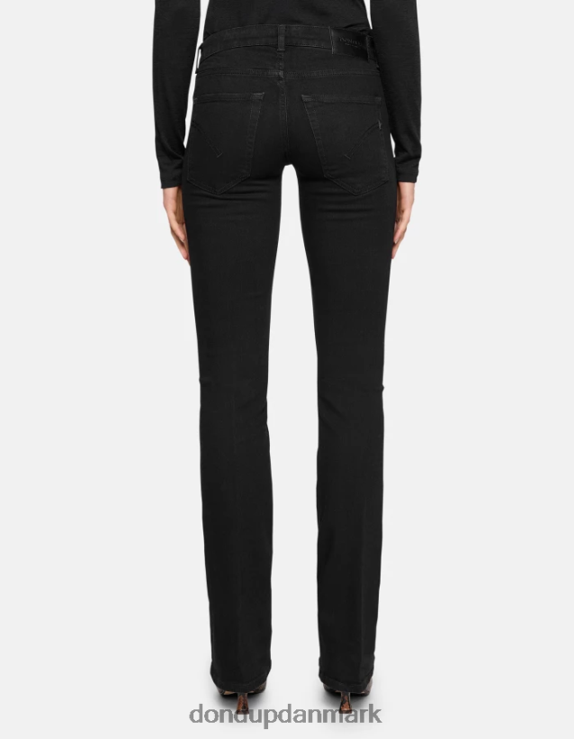lola bootcut-jeans i stretch-denim Kvinder 0XD0D07 sort DONDUP beklædning