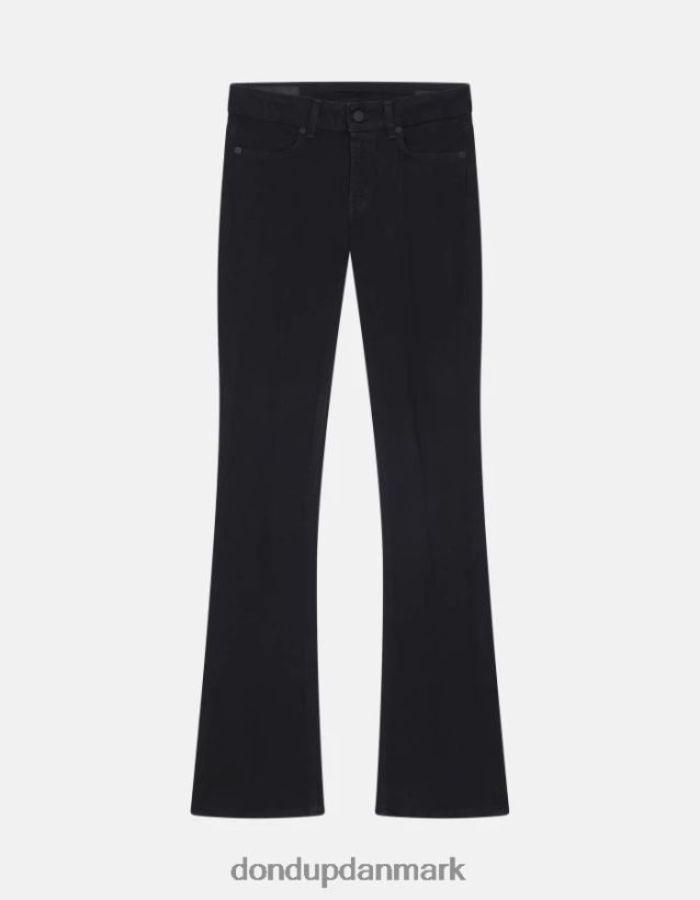 lola bootcut-jeans i stretch-denim Kvinder 0XD0D07 sort DONDUP beklædning