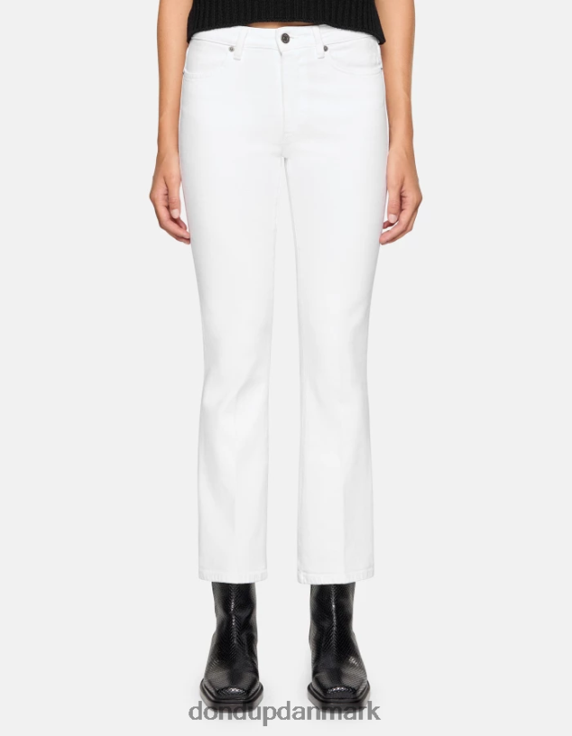 mandy super skinny bootcut-jeans i stretch bull denim Kvinder 0XD0D016 hvid DONDUP beklædning