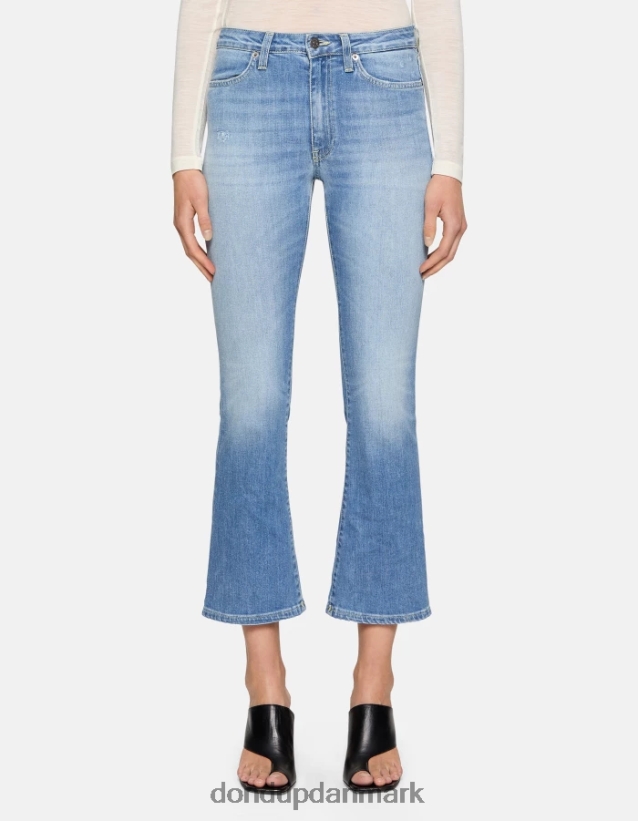 mandy super skinny bootcut jeans i stretchdenim Kvinder 0XD0D052 blå DONDUP beklædning