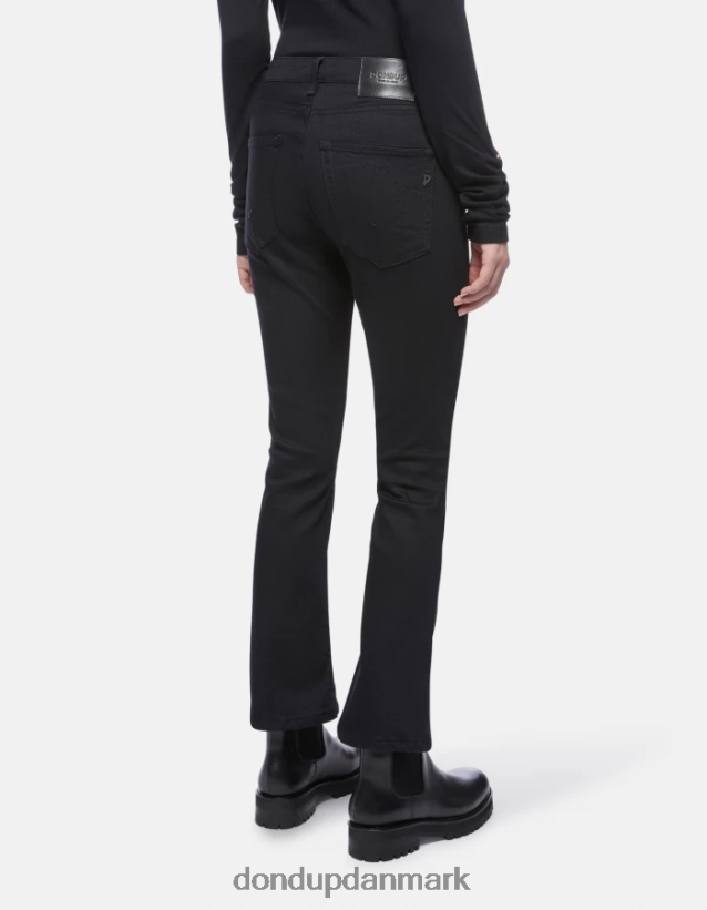 mandy super skinny bootcut jeans i stretchdenim Kvinder 0XD0D079 sort DONDUP beklædning