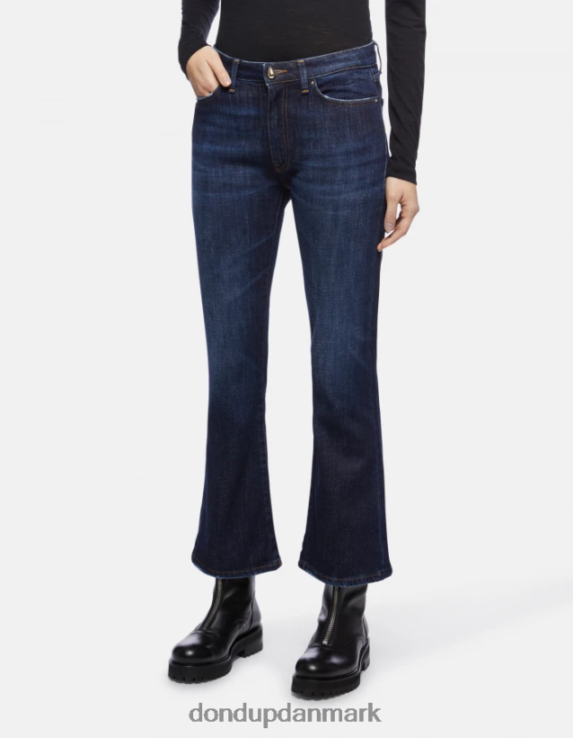 mandy super skinny bootcut jeans i stretchdenim Kvinder 0XD0D085 blå DONDUP beklædning