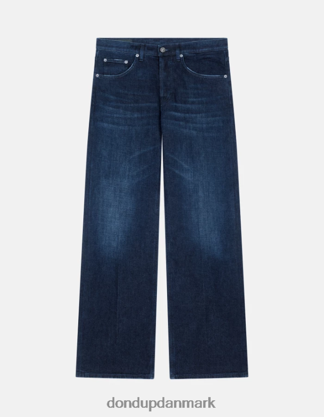 jacklyn jeans med brede ben og stretch denim Kvinder 0XD0D017 blå DONDUP beklædning