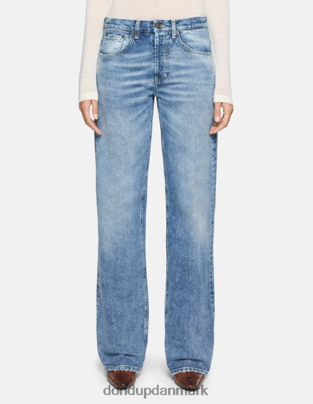 jacklyn stive denimjeans med brede ben Kvinder 0XD0D081 blå DONDUP beklædning