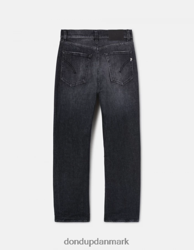 mabel denimjeans med brede ben og stretch Kvinder 0XD0D0104 sort DONDUP beklædning