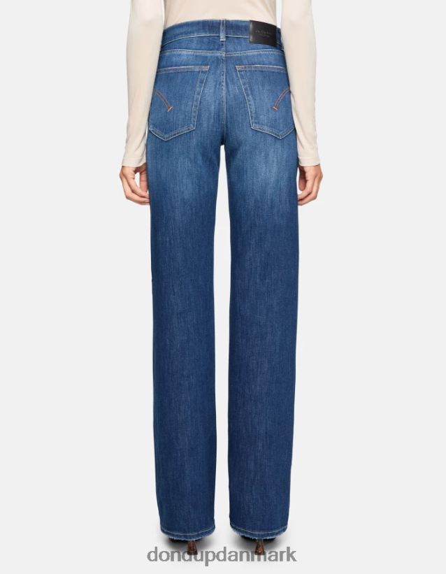 mabel denimjeans med brede ben og stretch Kvinder 0XD0D08 blå DONDUP beklædning