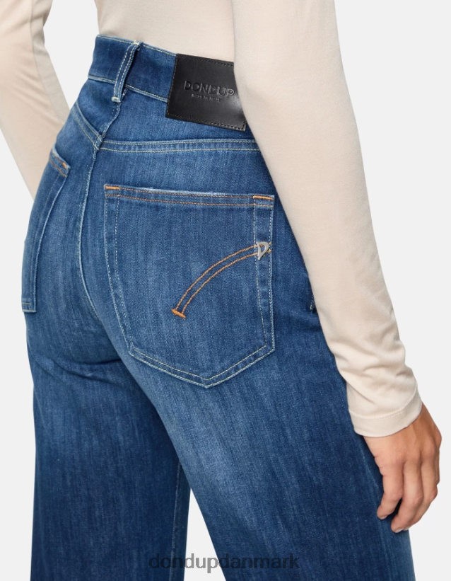 mabel denimjeans med brede ben og stretch Kvinder 0XD0D08 blå DONDUP beklædning
