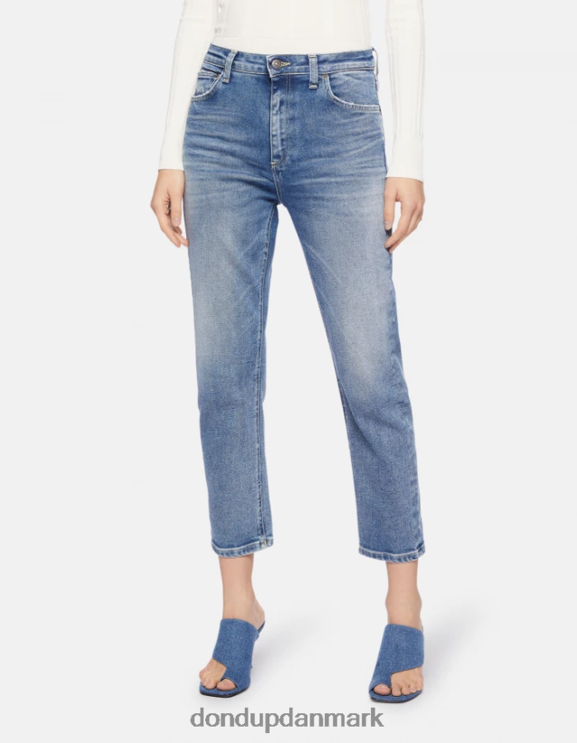 cindy jeans i regular fit stretch-denim Kvinder 0XD0D055 blå DONDUP beklædning