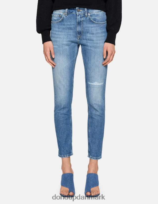 mila carrot-fit stive denim jeans Kvinder 0XD0D047 blå DONDUP beklædning