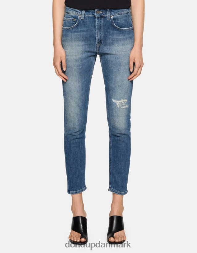 mila carrot-fit stretch denim jeans Kvinder 0XD0D027 blå DONDUP beklædning