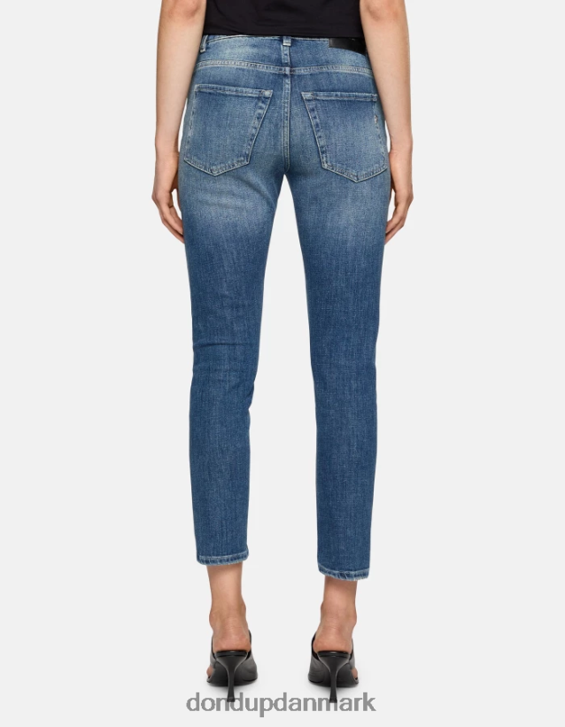 mila carrot-fit stretch denim jeans Kvinder 0XD0D027 blå DONDUP beklædning