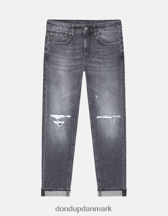 mila carrot-fit stretch denim jeans Kvinder 0XD0D040 sort DONDUP beklædning