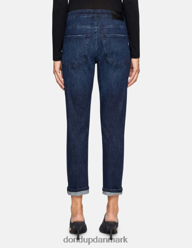 mila carrot-fit stretch denim jeans Kvinder 0XD0D05 blå DONDUP beklædning