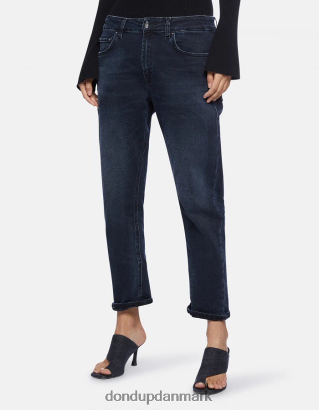 mila carrot-fit stretch denim jeans Kvinder 0XD0D062 blå tuareg DONDUP beklædning