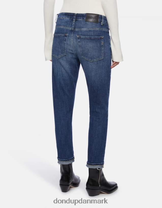 mila carrot-fit stretch denim jeans Kvinder 0XD0D065 blå DONDUP beklædning