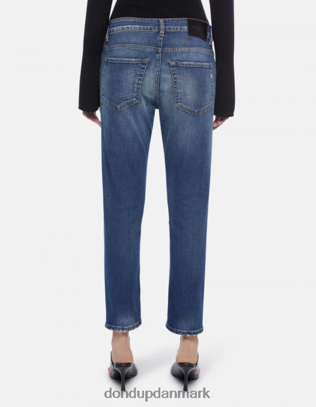 mila carrot-fit stretch denim jeans Kvinder 0XD0D076 blå DONDUP beklædning