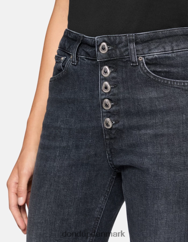 koons denimjeans med løs pasform i stretch Kvinder 0XD0D0102 sort DONDUP beklædning
