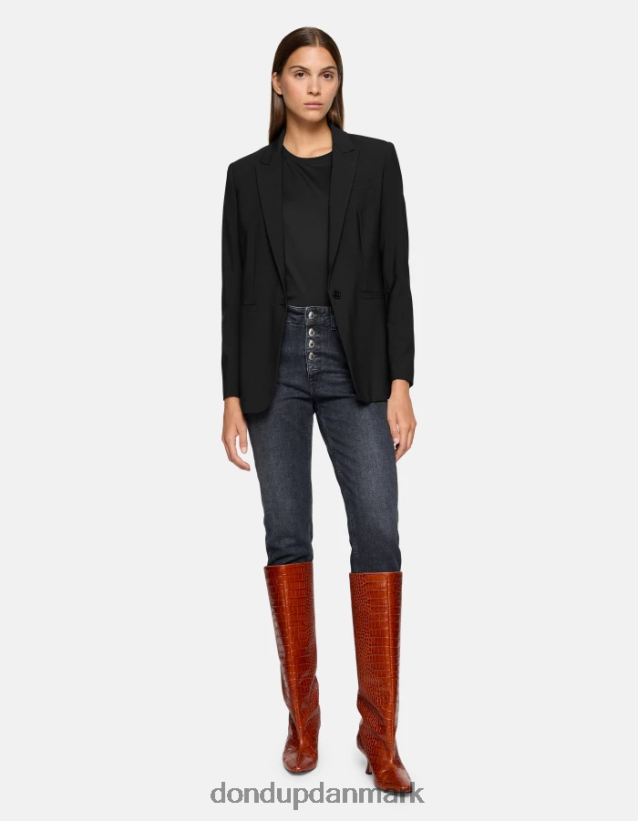 koons denimjeans med løs pasform i stretch Kvinder 0XD0D0102 sort DONDUP beklædning