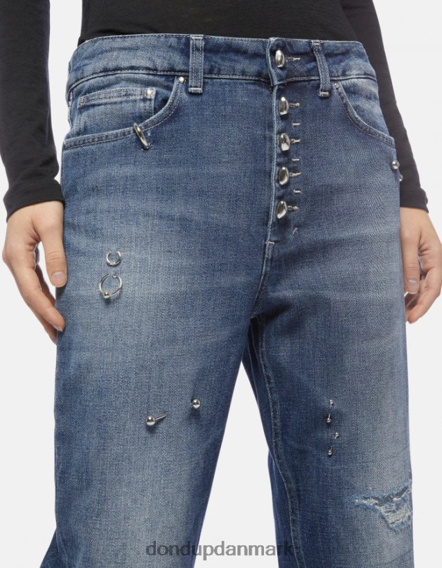 koons denimjeans med løs pasform i stretch Kvinder 0XD0D0113 blå DONDUP beklædning