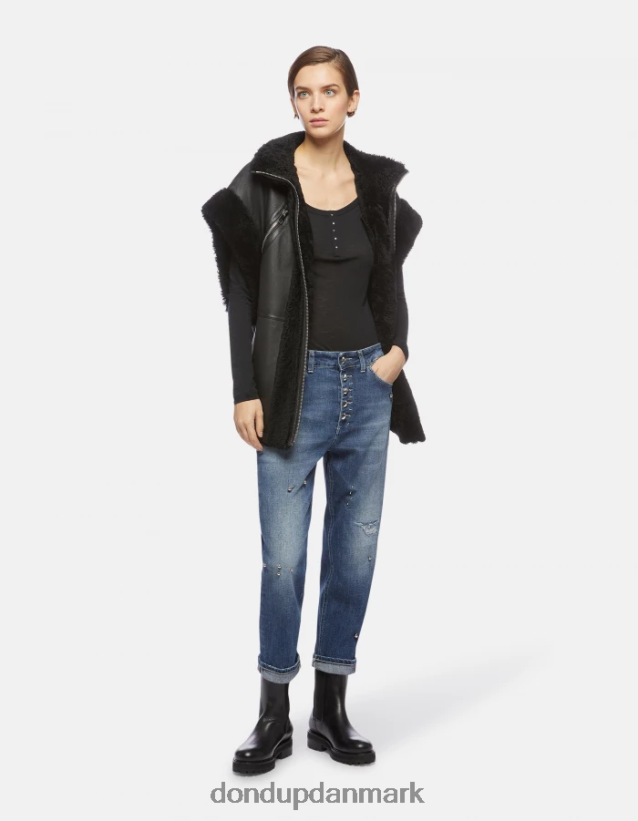 koons denimjeans med løs pasform i stretch Kvinder 0XD0D0113 blå DONDUP beklædning