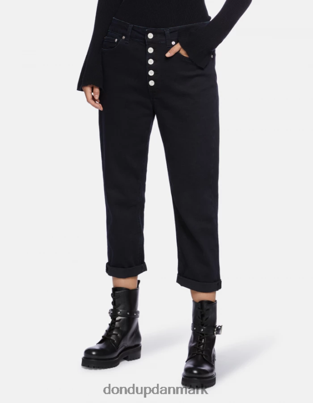 koons denimjeans med løs pasform i stretch Kvinder 0XD0D0116 blå tuareg DONDUP beklædning