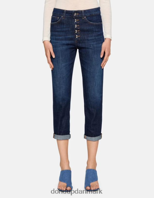 koons denimjeans med løs pasform i stretch Kvinder 0XD0D019 blå DONDUP beklædning