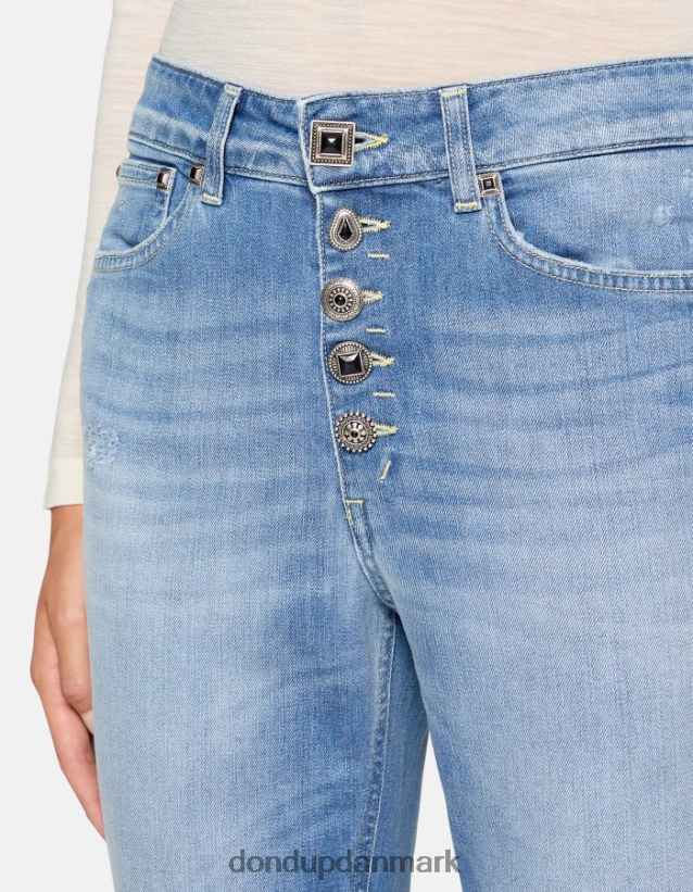 koons denimjeans med løs pasform i stretch Kvinder 0XD0D090 blå DONDUP beklædning