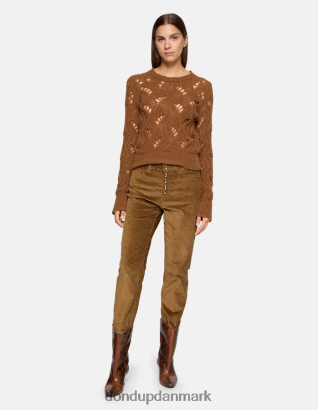 koons fløjlsbukser med løs pasform Kvinder 0XD0D0106 kanel DONDUP beklædning