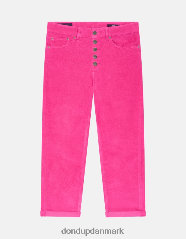 koons fløjlsbukser med løs pasform Kvinder 0XD0D072 orkidé DONDUP beklædning