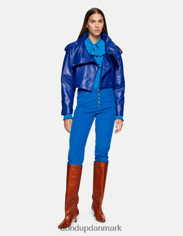 koons fløjlsbukser med løs pasform Kvinder 0XD0D075 turkis DONDUP beklædning