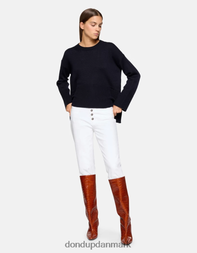 koons løs pasform stretch bull denim jeans Kvinder 0XD0D031 hvid DONDUP beklædning