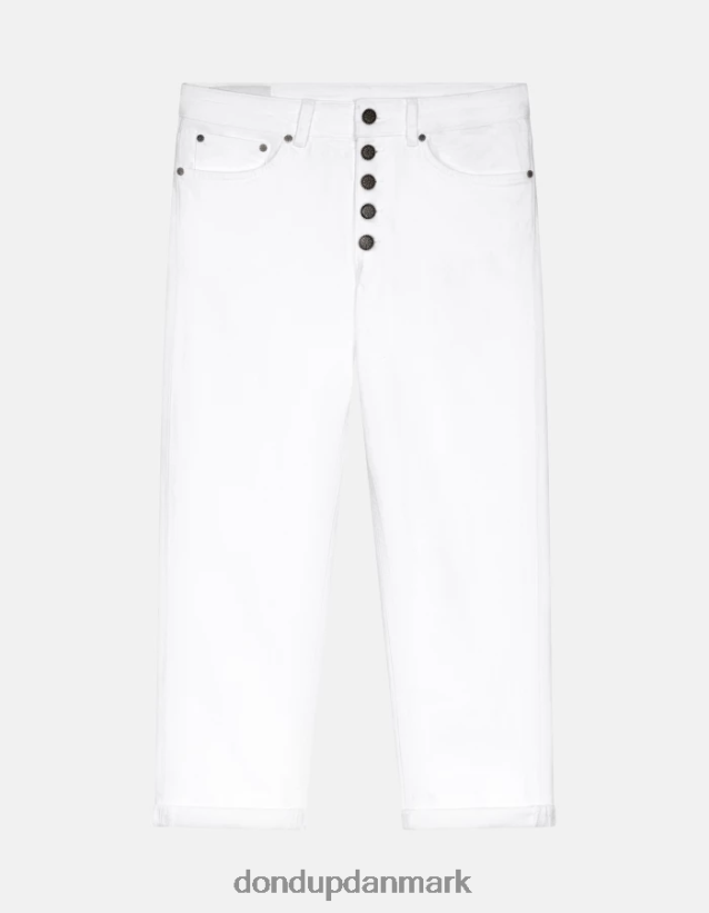 koons løs pasform stretch bull denim jeans Kvinder 0XD0D031 hvid DONDUP beklædning