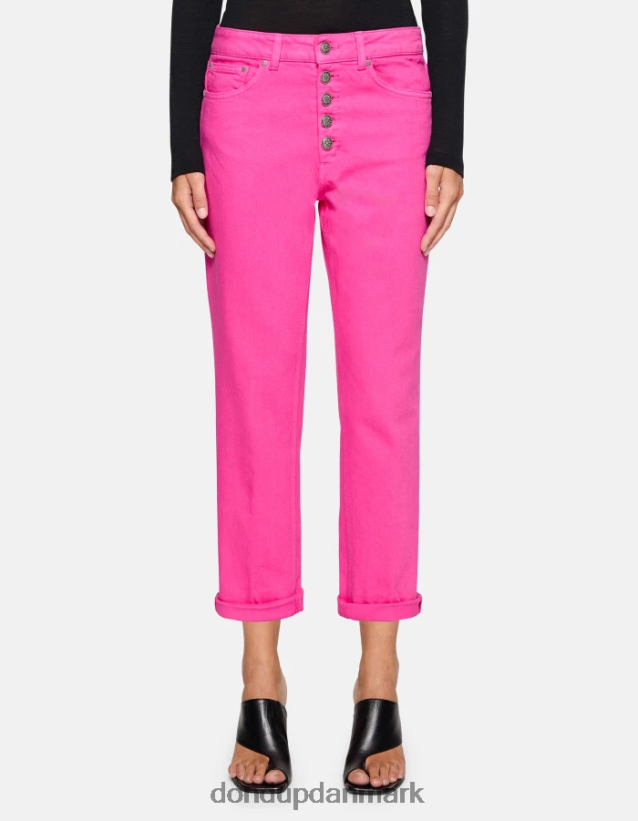 koons løs pasform stretch bull denim jeans Kvinder 0XD0D032 orkidé DONDUP beklædning