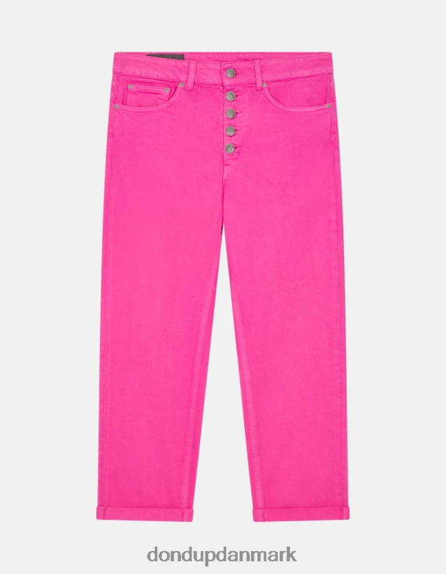 koons løs pasform stretch bull denim jeans Kvinder 0XD0D032 orkidé DONDUP beklædning