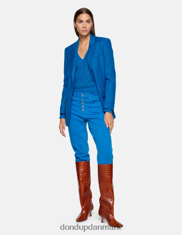 koons løs pasform stretch bull denim jeans Kvinder 0XD0D035 turkis DONDUP beklædning