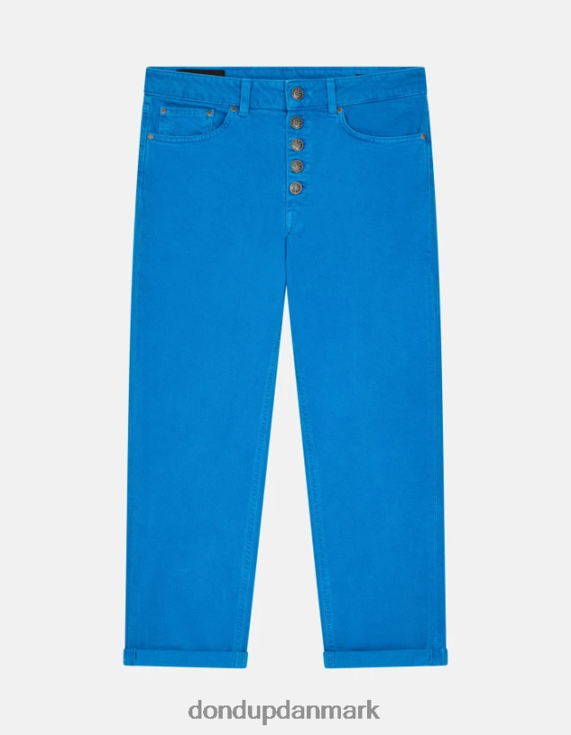 koons løs pasform stretch bull denim jeans Kvinder 0XD0D035 turkis DONDUP beklædning