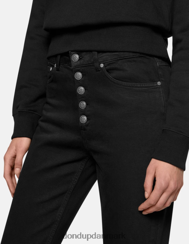 koons løs pasform stretch bull denim jeans Kvinder 0XD0D036 sort DONDUP beklædning