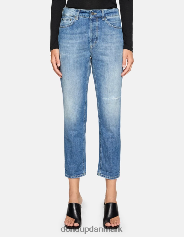 koons stive denimjeans med løs pasform Kvinder 0XD0D093 blå DONDUP beklædning