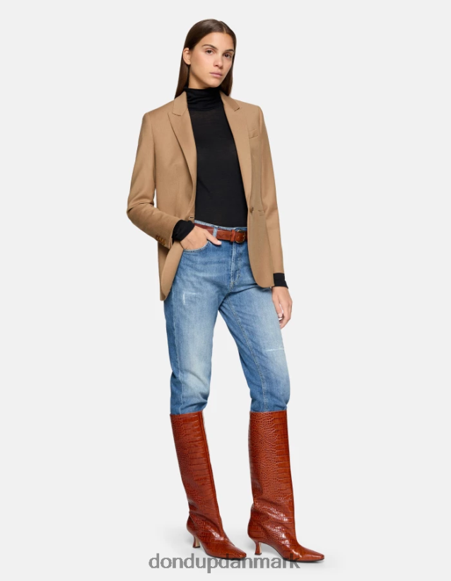 koons stive denimjeans med løs pasform Kvinder 0XD0D093 blå DONDUP beklædning