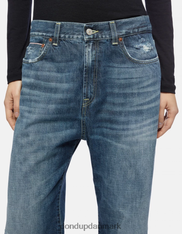 yara loose-fit jeans i stiv selvedge denim Kvinder 0XD0D0118 blå DONDUP beklædning
