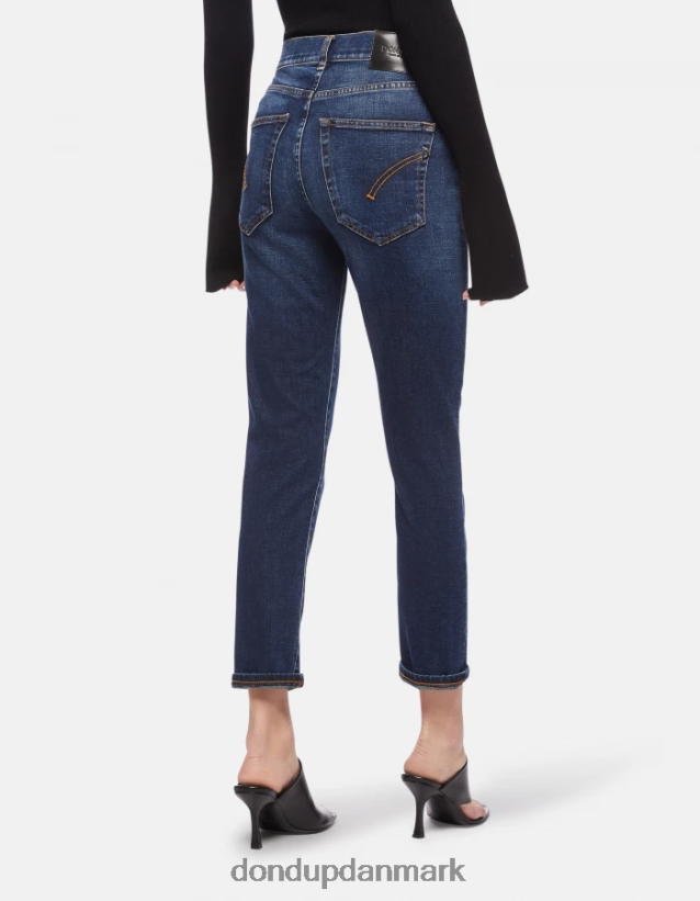 daila slim-fit stretch denim jeans Kvinder 0XD0D057 blå DONDUP beklædning