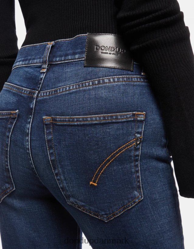 daila slim-fit stretch denim jeans Kvinder 0XD0D057 blå DONDUP beklædning