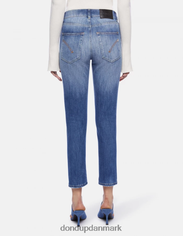 daila slim-fit stretch denim jeans Kvinder 0XD0D063 blå DONDUP beklædning