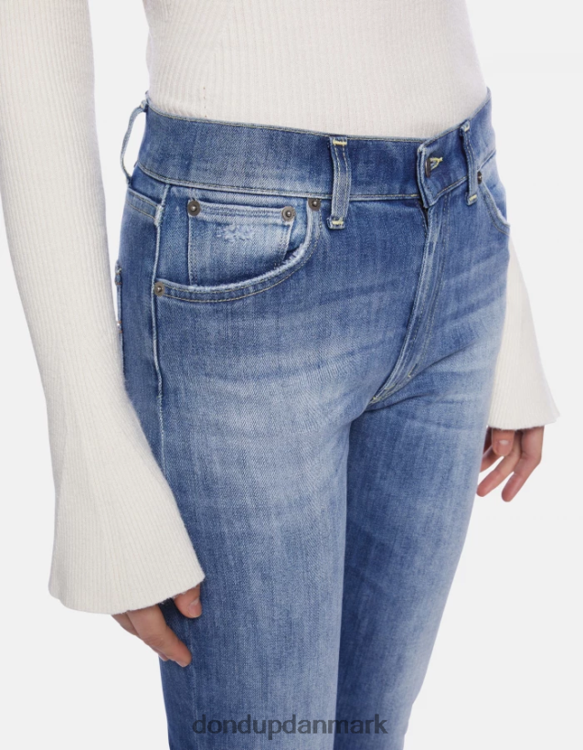 daila slim-fit stretch denim jeans Kvinder 0XD0D063 blå DONDUP beklædning