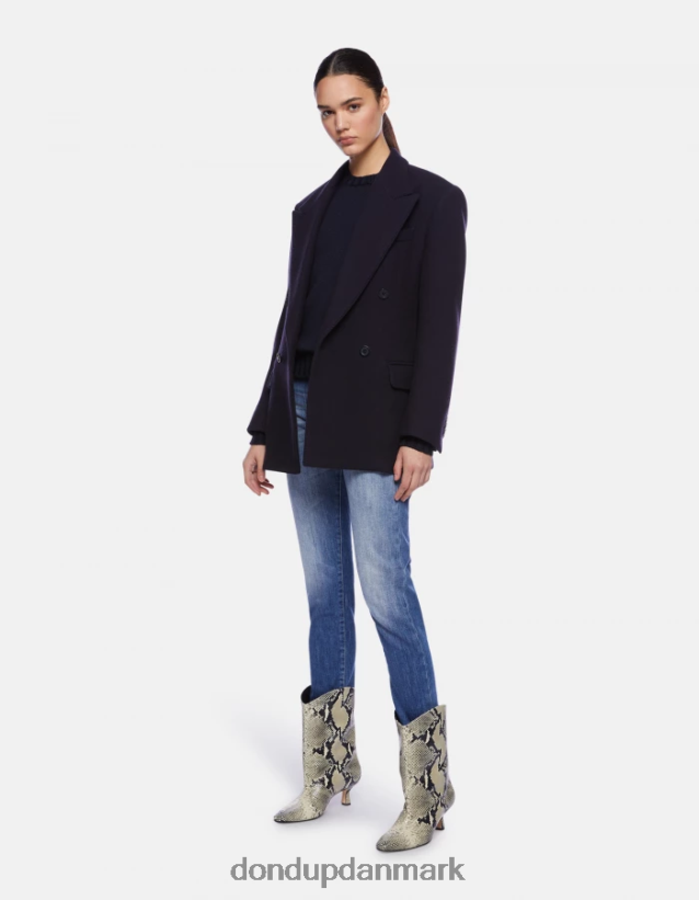 daila slim-fit stretch denim jeans Kvinder 0XD0D063 blå DONDUP beklædning