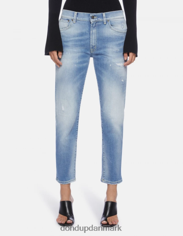 daila slim-fit stretch denim jeans Kvinder 0XD0D084 blå DONDUP beklædning