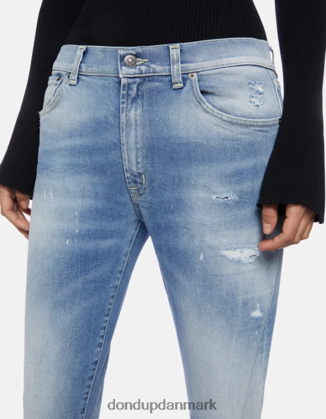 daila slim-fit stretch denim jeans Kvinder 0XD0D084 blå DONDUP beklædning