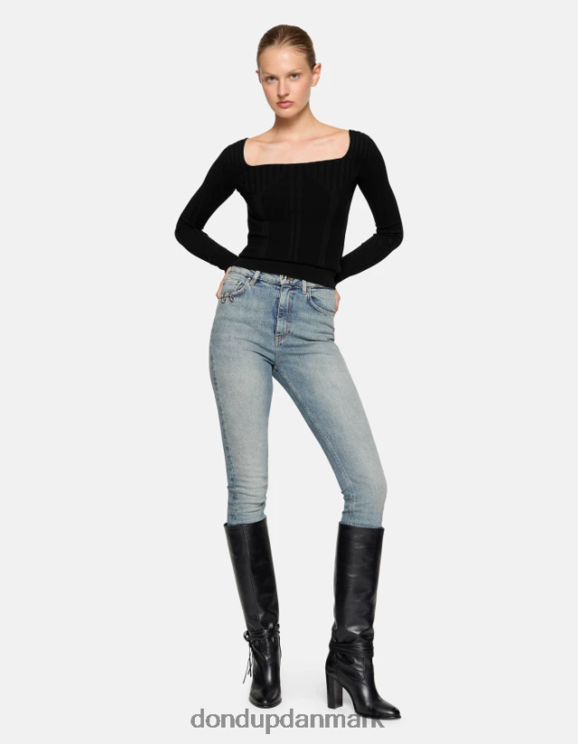 marie slim-fit stretch denim jeans Kvinder 0XD0D042 blå DONDUP beklædning